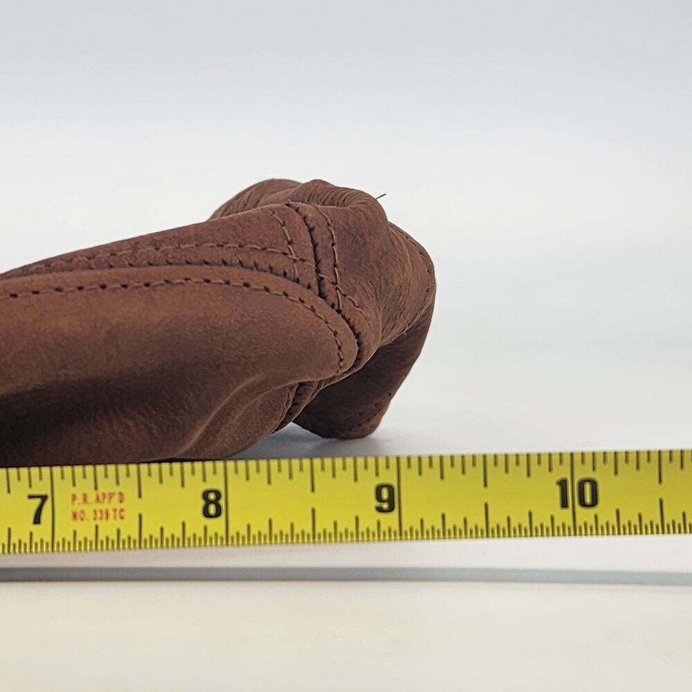 Leather Newsboy Cap Mens Small Medium Cabbie Driver Hat Made in USA Classic Y2K - Picture 11 of 13